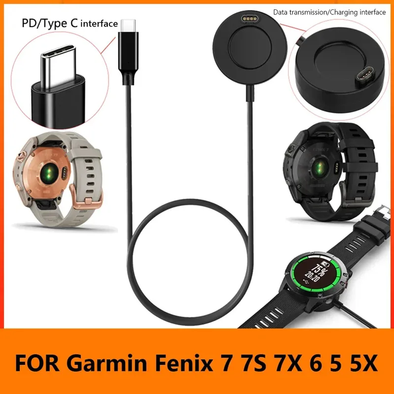 100cm Type-C Fast Charging Cable for Garmin Fenix 8 47 43 51mm 7 7S 7X 6 5 5X Smart Watch Charger Adapter Support Data Transfer
100cm Type-C Fast Charging Cable for Garmin Fenix 8 47 43 51mm 7 7S 7X 6 5 5X Smart Watch Charger Adapter Support Data Transfer