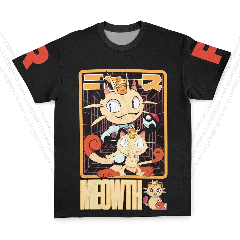 Latest Anime Pokemon Meowth Men's Y2K Cosplay Print Tshirt Hip Hop Pikachu Children Kawaii Breathable Fashion Street T-shirt
Latest Anime Pokemon Meowth Men's Y2K Cosplay Print Tshirt Hip Hop Pikachu Children Kawaii Breathable Fashion Street T-shirt