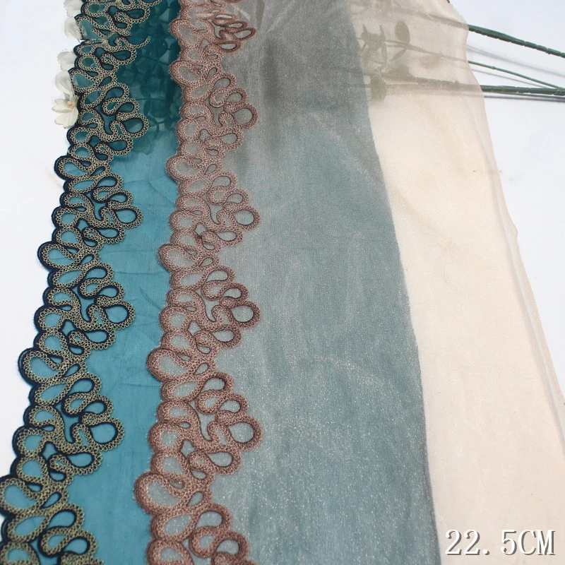55Yards Glossy Mesh Flower Embroidery Lace 24cm Width Tulle Floral Embroidered Lace Border Lot for Women Dresses Sewing
55Yards Glossy Mesh Flower Embroidery Lace 24cm Width Tulle Floral Embroidered Lace Border Lot for Women Dresses Sewing