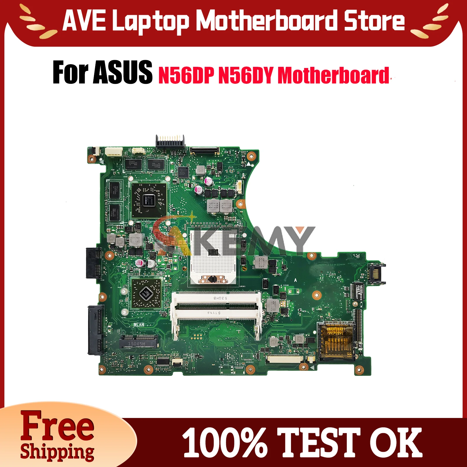 N56DY Laptop Motherboard For ASUS N56D N56DP N56DY Notebook Mainboard This item is in stock 100% tests OK fast shipping
N56DY Laptop Motherboard For ASUS N56D N56DP N56DY Notebook Mainboard This item is in stock 100% tests OK fast shipping