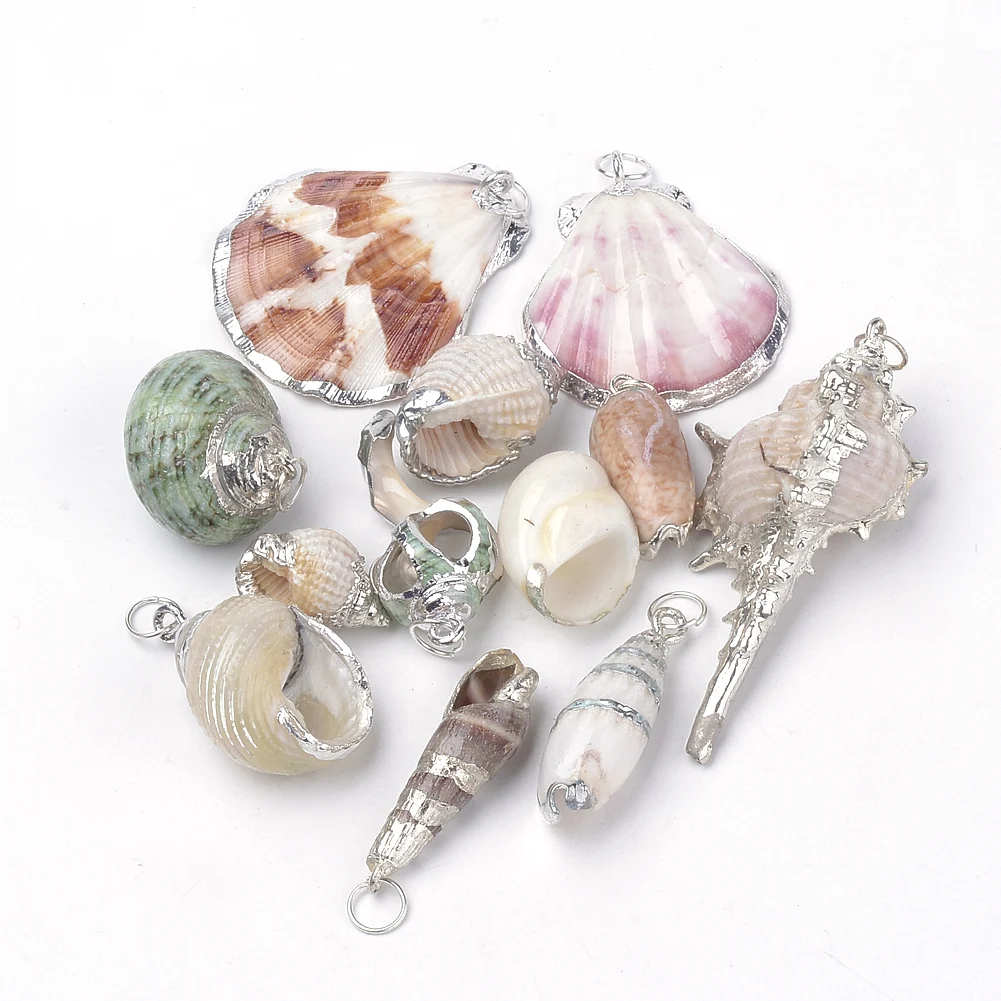 40-50pcs Sea Shell Pendant Mixed Shape Conch Summer Theme Sea Beach Style Charm Handmade Necklace DIY Jewelry Making Accessories
40-50pcs Sea Shell Pendant Mixed Shape Conch Summer Theme Sea Beach Style Charm Handmade Necklace DIY Jewelry Making Accessories