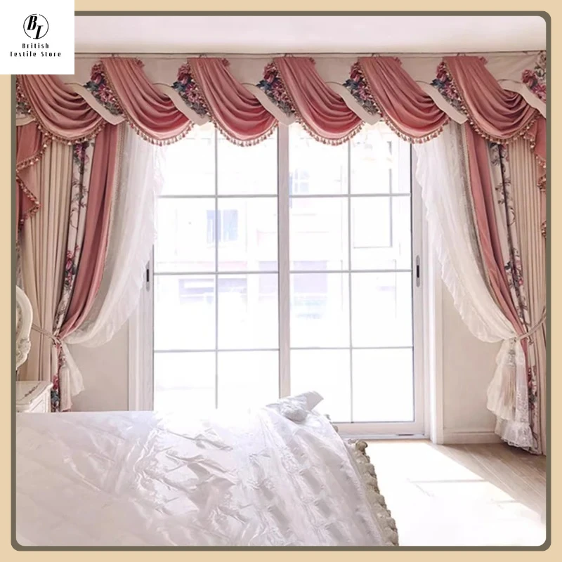 Light Luxury High-end Velvet Curtains for Living Room Bedroom European-style Pink American Villa Luxury Romantic Princess Style
Light Luxury High-end Velvet Curtains for Living Room Bedroom European-style Pink American Villa Luxury Romantic Princess Style