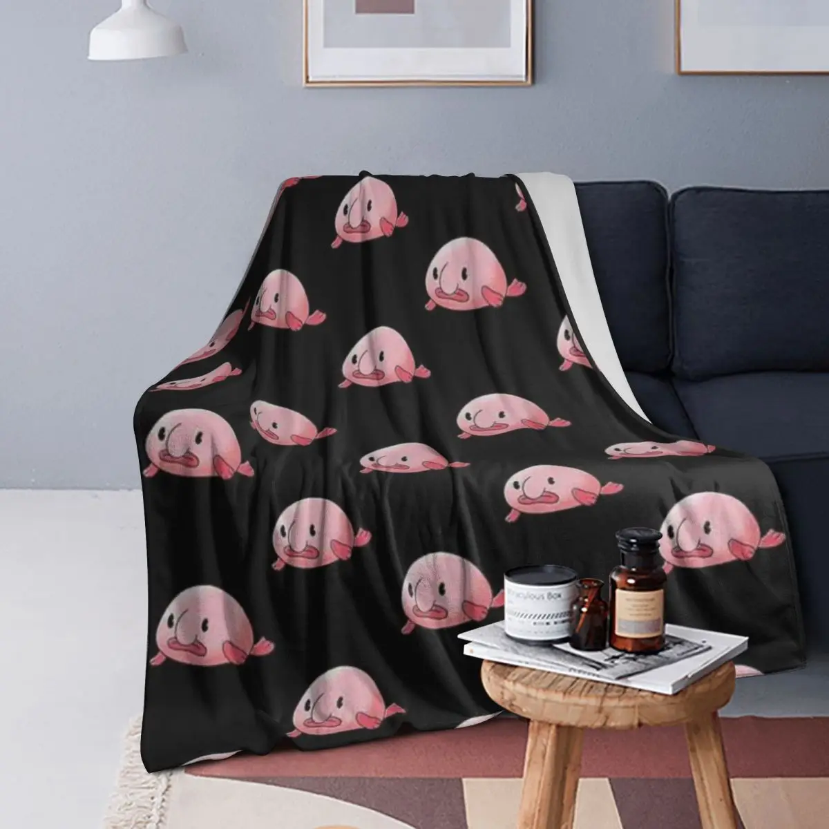 Cute Blobfish Blankets Soft Warm Flannel Throw Blanket Bedding for Bed Living room Picnic Travel Home Couch
Cute Blobfish Blankets Soft Warm Flannel Throw Blanket Bedding for Bed Living room Picnic Travel Home Couch