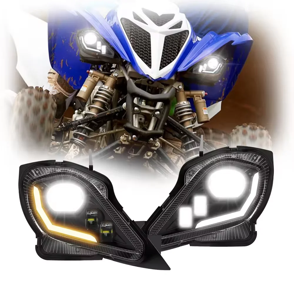 LED Headlights Assembly Kit for 2006-2022 Yamaha YFZ 450 Wolverine 450 350, Raptor 250 350 Raptor 700 Accessories,LED HeadLamp
LED Headlights Assembly Kit for 2006-2022 Yamaha YFZ 450 Wolverine 450 350, Raptor 250 350 Raptor 700 Accessories,LED HeadLamp