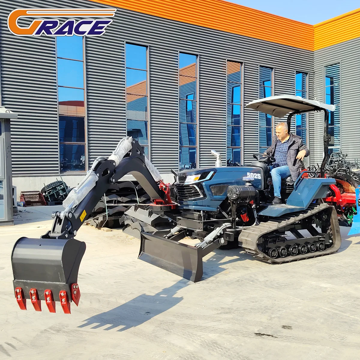 Небольшой гусеничный трактор мощностью 50 л.с., мини-трактор для фермы и сада с роторной фрезой, сельскохозяйственная техника
Небольшой гусеничный трактор мощностью 50 л.с., мини-трактор для фермы и сада с роторной фрезой, сельскохозяйственная техника