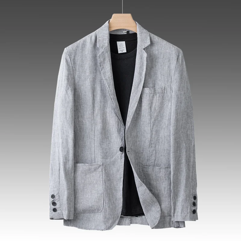 Summer Thin Linen Suit Jacket Men Business Casual Trend Single Western Coat Style Blazers Man Spring Autumn Fashion Tops
Summer Thin Linen Suit Jacket Men Business Casual Trend Single Western Coat Style Blazers Man Spring Autumn Fashion Tops