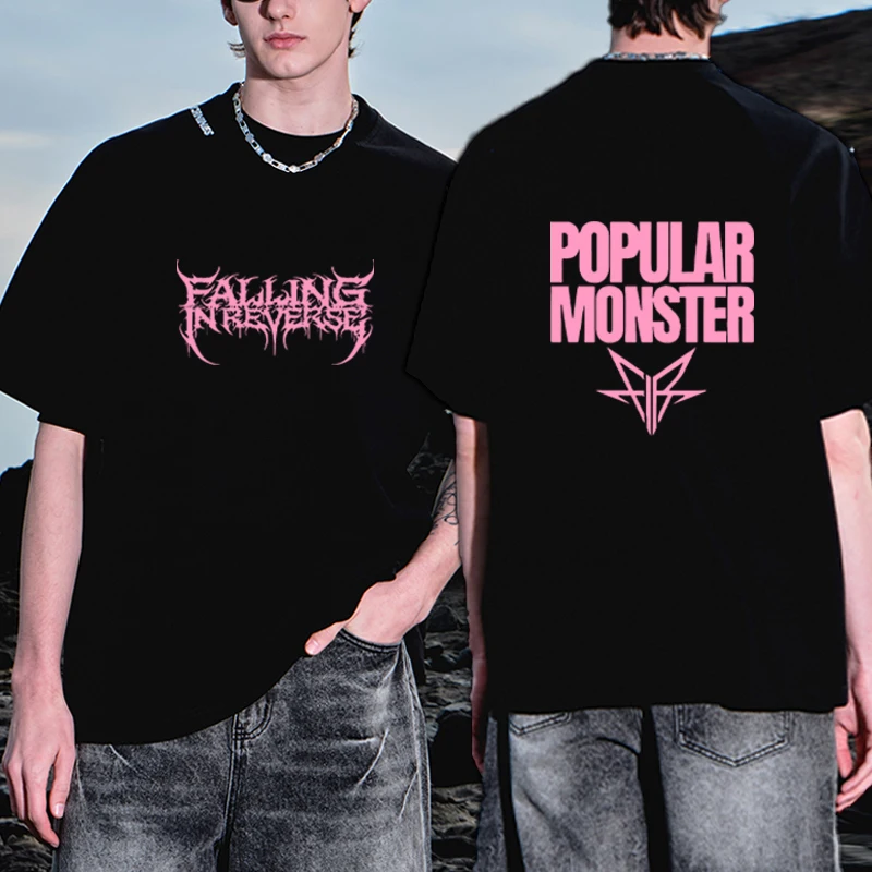 Rock band Falling in Reverse Album Graphics short sleeve T-shirts Men Women Casual Hip Hop Oversized T shirt Cotton Tops Unisex
Rock band Falling in Reverse Album Graphics short sleeve T-shirts Men Women Casual Hip Hop Oversized T shirt Cotton Tops Unisex