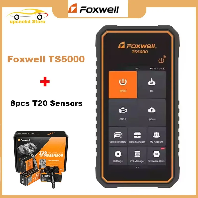 2024, новейший Foxwell TS5000, умный сервисный инструмент TPMS, оборудование для ремонта давления в шинах, сканер, датчик программирования Bluetooth
2024, новейший Foxwell TS5000, умный сервисный инструмент TPMS, оборудование для ремонта давления в шинах, сканер, датчик программирования Bluetooth