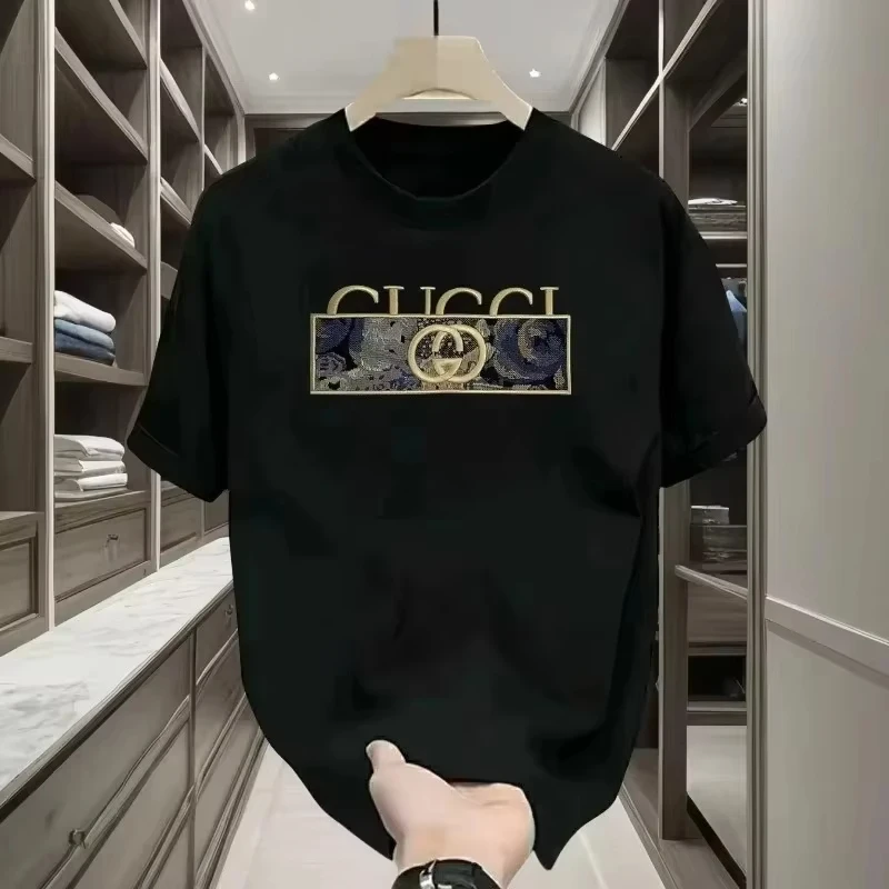New Short-sleeved T-shirt Made of 100% Pure Cotton, Suitable for Both Men and Women. It Is A Summer Style, Loose and Casual.
New Short-sleeved T-shirt Made of 100% Pure Cotton, Suitable for Both Men and Women. It Is A Summer Style, Loose and Casual.