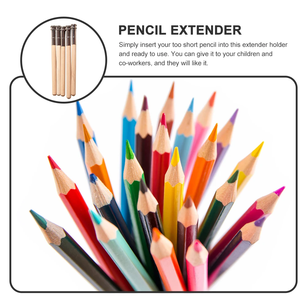 15pcs Pencil Extender Lightweight Compact Wood Iron Material Perfect for Home School Office Ergonomic Design Sketch Drawing
15pcs Pencil Extender Lightweight Compact Wood Iron Material Perfect for Home School Office Ergonomic Design Sketch Drawing