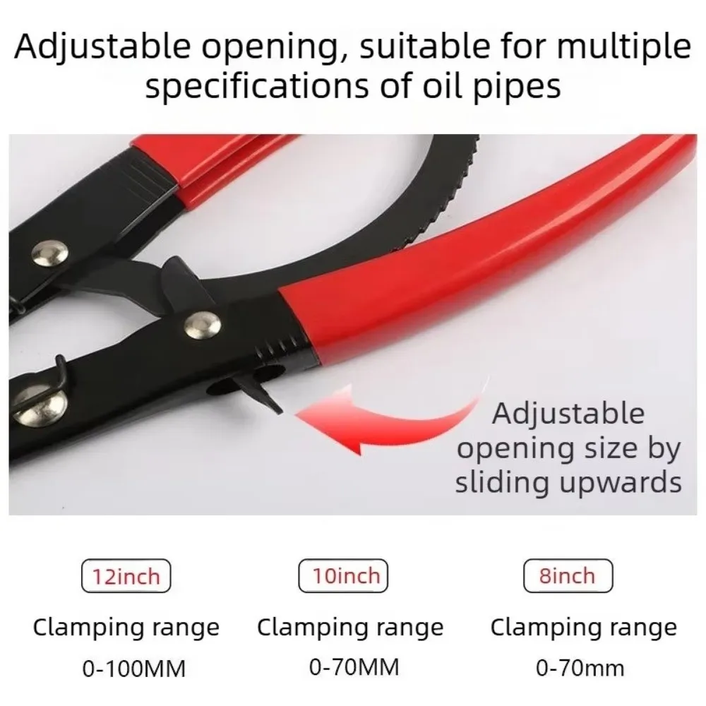 8/10/12 Inch Automotive Hose Clamp Pliers Adjustable Anti-Slip Handle Oil Hose Pliers Automatic Locking Auto Repair Tool
8/10/12 Inch Automotive Hose Clamp Pliers Adjustable Anti-Slip Handle Oil Hose Pliers Automatic Locking Auto Repair Tool