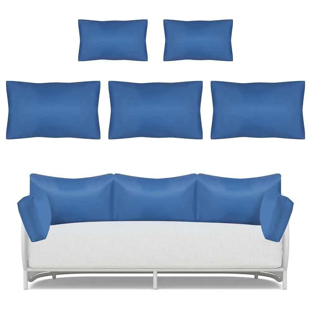 Set Of 5 Outdoor Pillows With Inserts For Patio Furniture Sofa, Replacement Outdoor Waterproof Pillow For 3-Seat Sofa, 3 Ba
Set Of 5 Outdoor Pillows With Inserts For Patio Furniture Sofa, Replacement Outdoor Waterproof Pillow For 3-Seat Sofa, 3 Ba