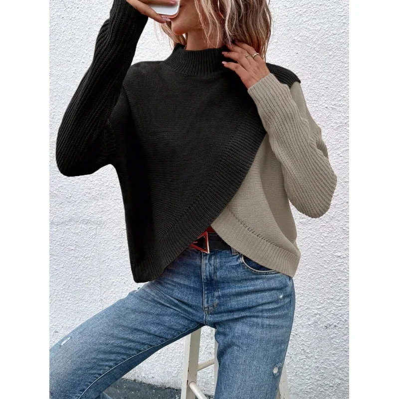 Women's Crew Neck Sweater Ultra Thin Spring Fashion Cashmere Wool Blend round Neck Knitwear Comfortable Soft Color Block Design
Women's Crew Neck Sweater Ultra Thin Spring Fashion Cashmere Wool Blend round Neck Knitwear Comfortable Soft Color Block Design