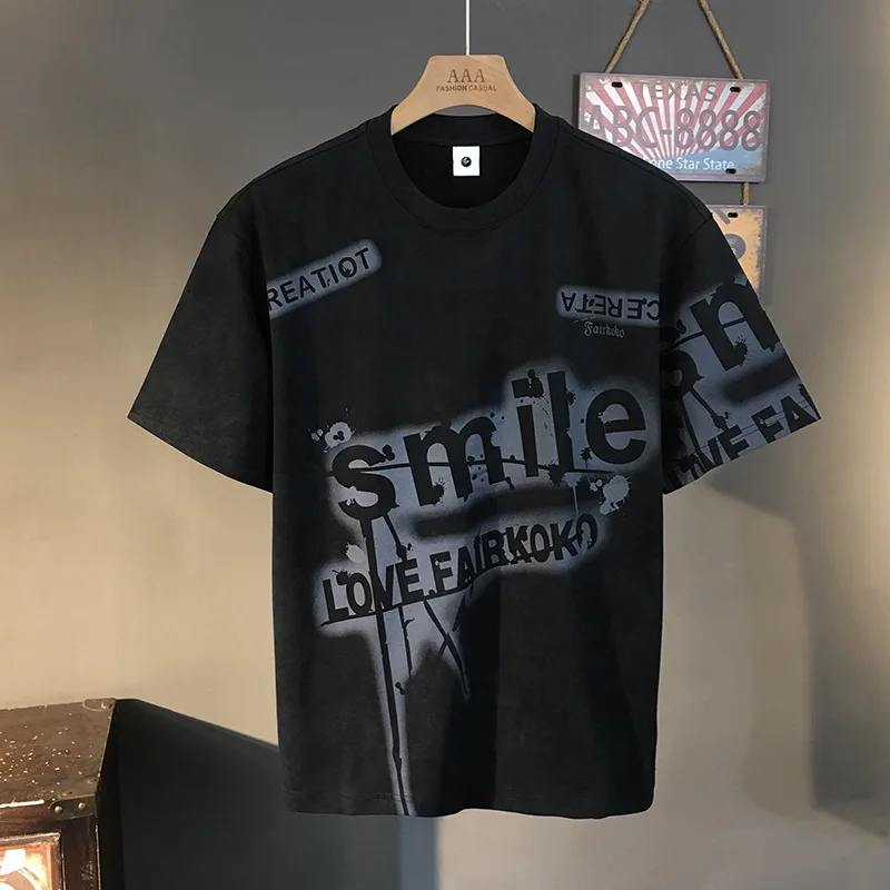 Personalized printed T-shirt for men 2025 new trendy round neck short sleeved casual versatile summer clothes
Personalized printed T-shirt for men 2025 new trendy round neck short sleeved casual versatile summer clothes