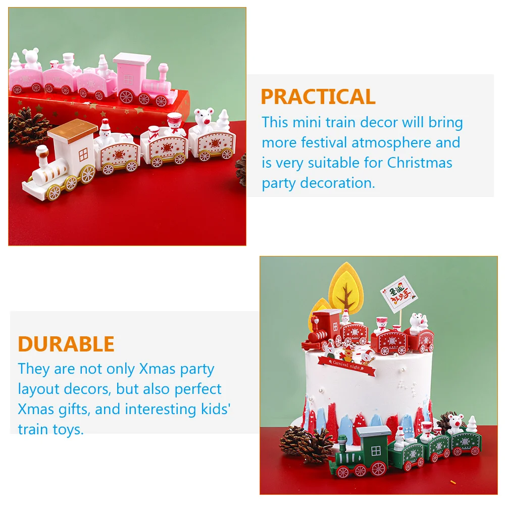 4Pcs Christmas Mini Train Xmas Plastic Train Ornaments Miniature Xmas Party Decoration Kids Gift Set Snowman Christmas Gift
4Pcs Christmas Mini Train Xmas Plastic Train Ornaments Miniature Xmas Party Decoration Kids Gift Set Snowman Christmas Gift