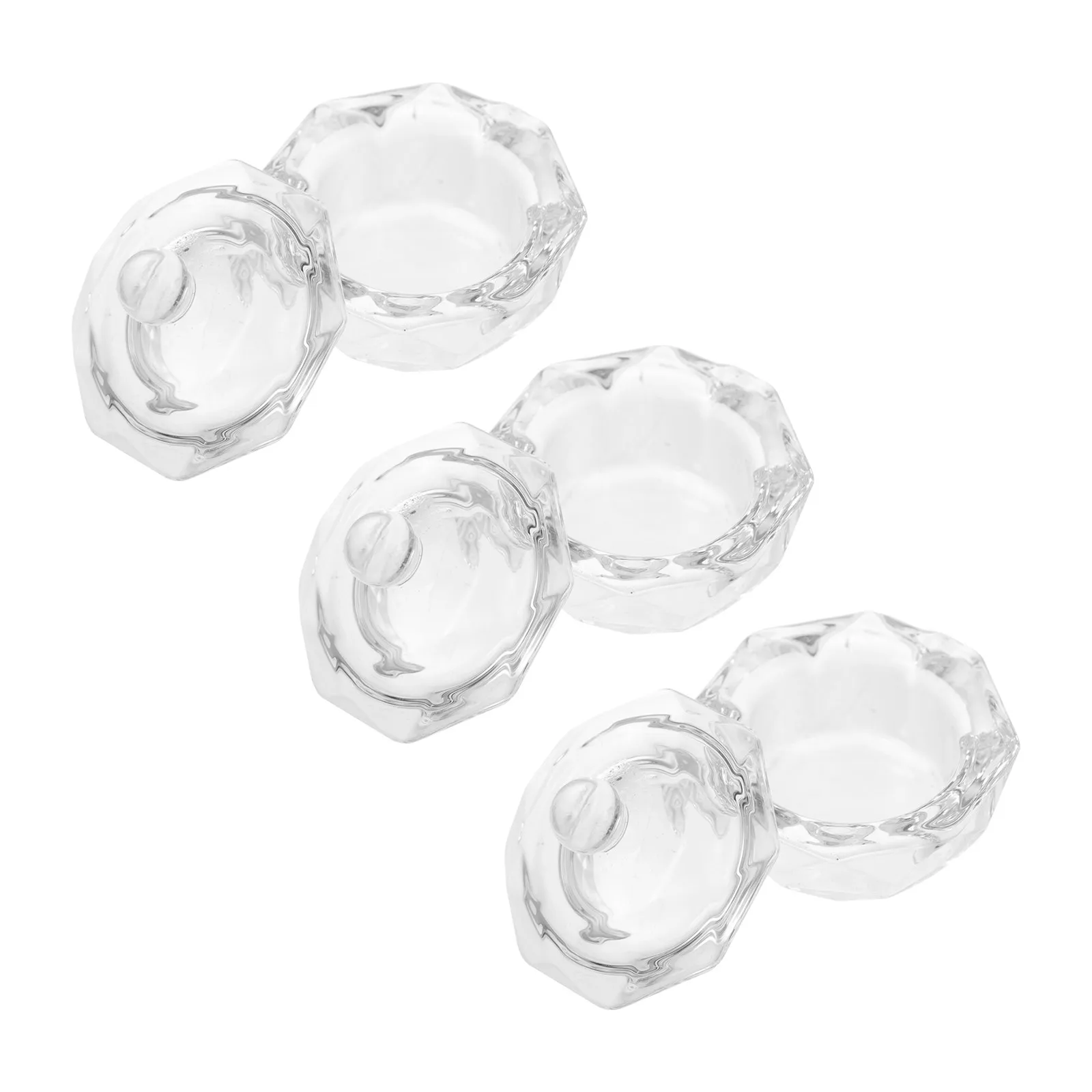 3Pcs Crystal Glass Nail Liquid Bowl Dish Cup for Acrylic Powder Nail Art Manicure Refillable Spill Proof Volatility Resistant
3Pcs Crystal Glass Nail Liquid Bowl Dish Cup for Acrylic Powder Nail Art Manicure Refillable Spill Proof Volatility Resistant