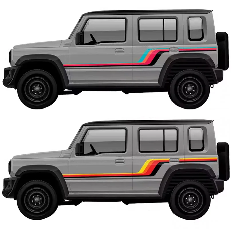 Creative Colorful Car Sticker Side Stripe Line Body Door Modified Graphics Decal Wrap Decoration for Suzuki Jimny 5 Door 2019+
Creative Colorful Car Sticker Side Stripe Line Body Door Modified Graphics Decal Wrap Decoration for Suzuki Jimny 5 Door 2019+