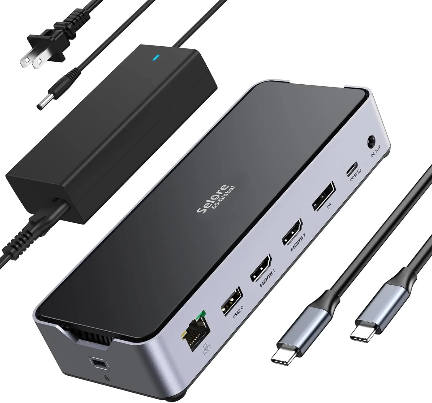 USB-C Triple Monitor Docking Station with 4K144Hz, 10Gbps USB-C, Ethernet, SD Slots & 150W Power for Laptops
USB-C Triple Monitor Docking Station with 4K144Hz, 10Gbps USB-C, Ethernet, SD Slots & 150W Power for Laptops