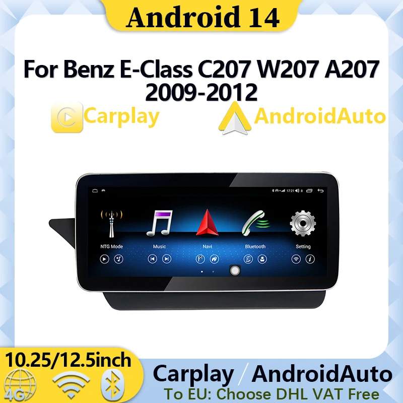 Android 14 Car Radio For Mercedes Benz E Coupe C207 A207 Navigation 8 Core Stereo Multimedia Car Video Player Bluetooth Screen
Android 14 Car Radio For Mercedes Benz E Coupe C207 A207 Navigation 8 Core Stereo Multimedia Car Video Player Bluetooth Screen