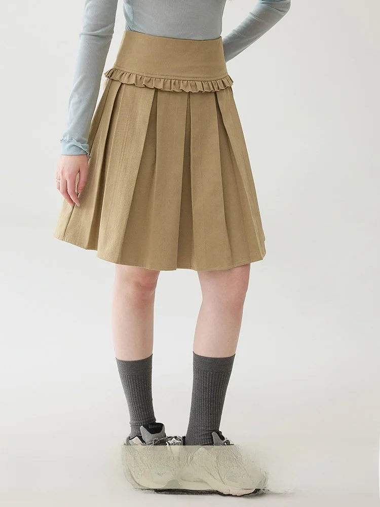 AMUU Original High Waist Cotton Pleated ort Skirt Women's Spring New Sle Korean Sle Commute Wood ain Design
AMUU Original High Waist Cotton Pleated ort Skirt Women's Spring New Sle Korean Sle Commute Wood ain Design