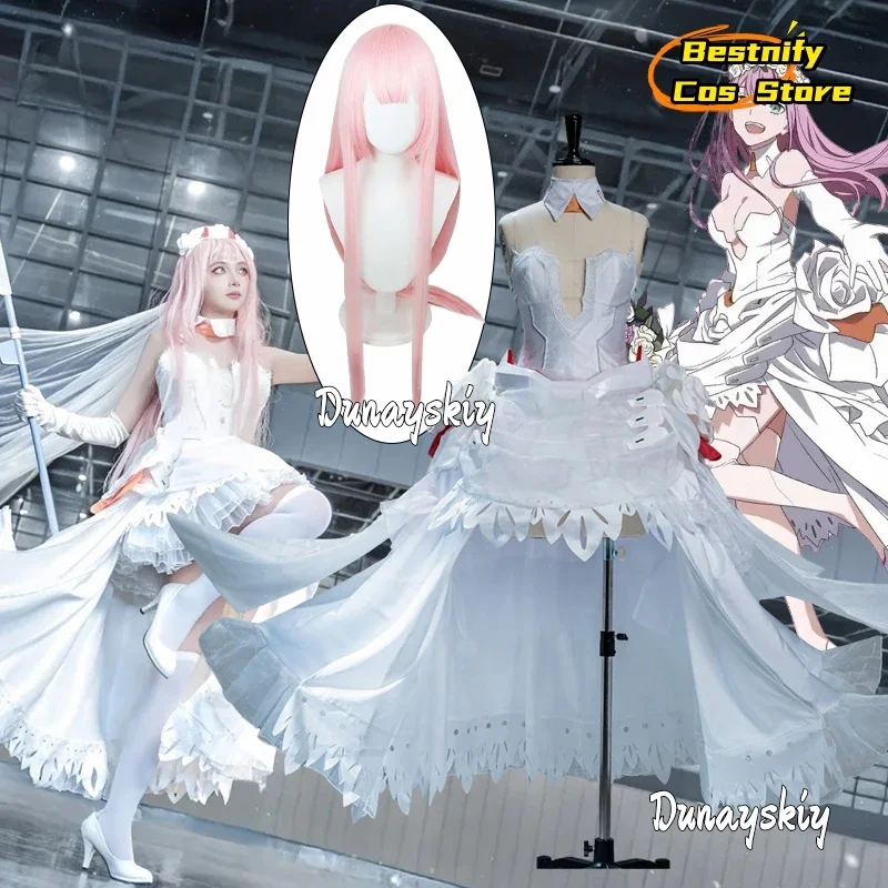 CosplayDARLING in the FRANXX Zero Two 02 Wedding Dress Cosplay Costume Women's Evening Dresses Halloween Party Role-play Lolit
CosplayDARLING in the FRANXX Zero Two 02 Wedding Dress Cosplay Costume Women's Evening Dresses Halloween Party Role-play Lolit