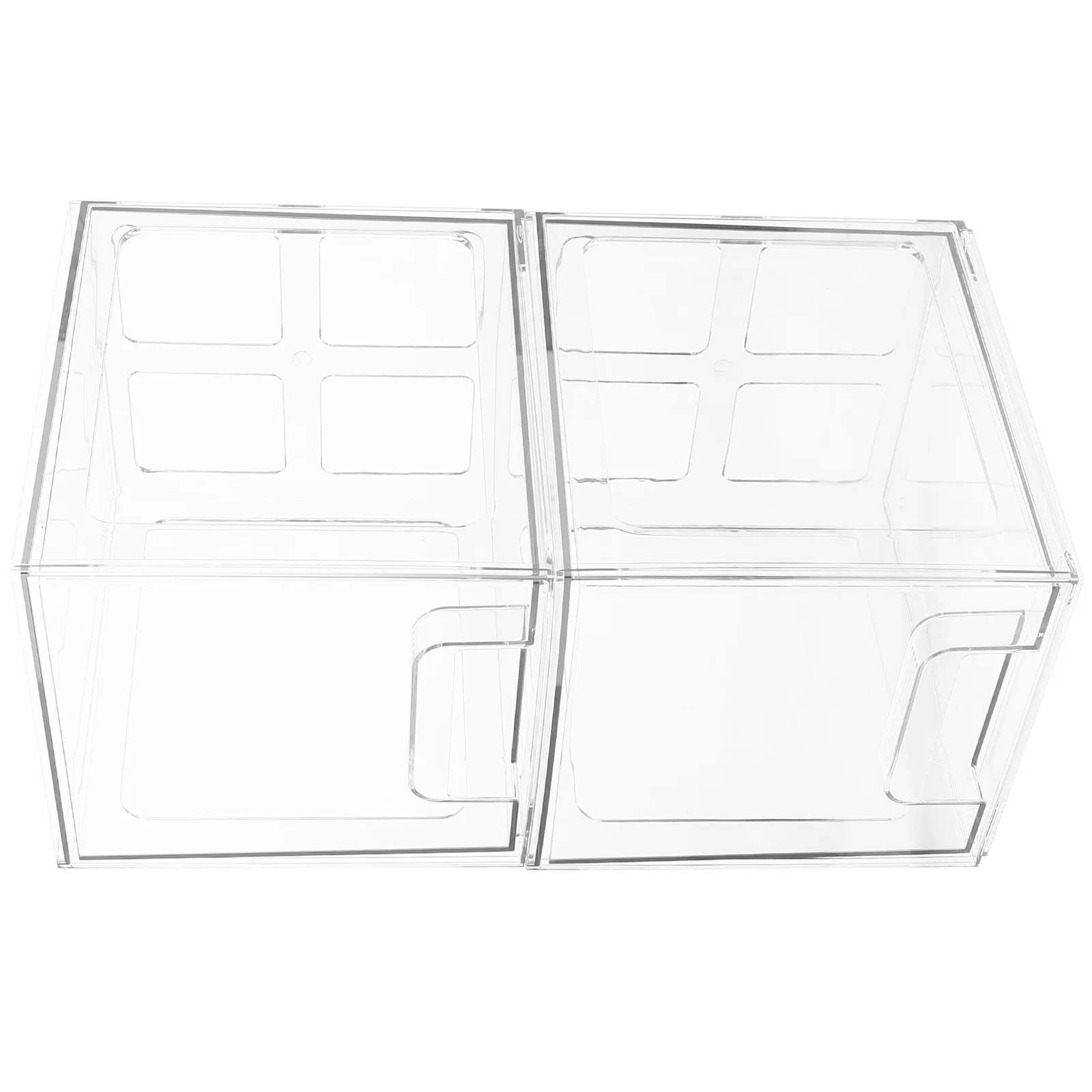 2Pcs Organizer Box Clear Makeup Storage Container with Drawers Large Capacity Desktop Use Makeup Organizer
2Pcs Organizer Box Clear Makeup Storage Container with Drawers Large Capacity Desktop Use Makeup Organizer