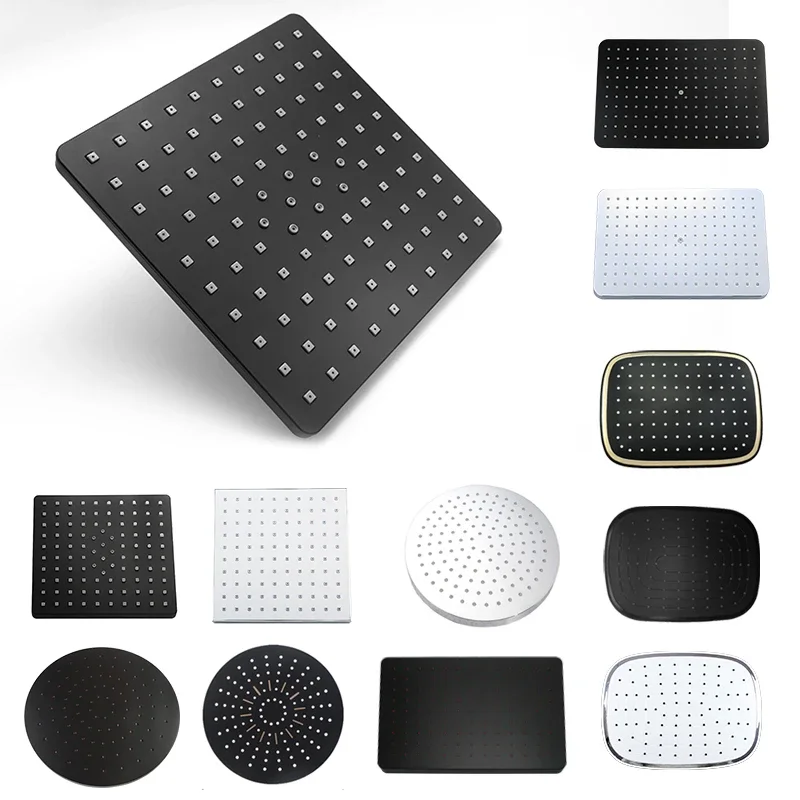 Bathroom Top Spray Shower Round Square Chrome Polished Top Sprinkler Head Showers White Matte Black Large Rainfall Shower Head
Bathroom Top Spray Shower Round Square Chrome Polished Top Sprinkler Head Showers White Matte Black Large Rainfall Shower Head