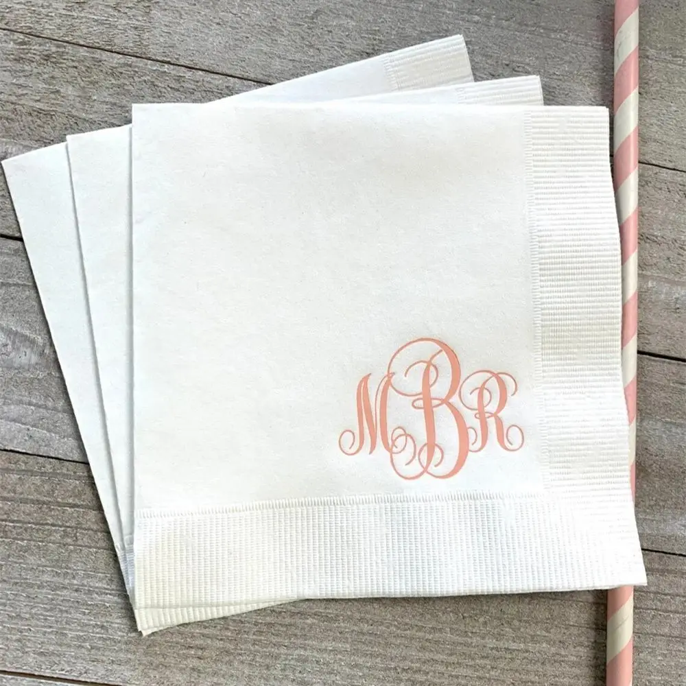 50PCS Personalized Napkins Beverage Luncheon Dinner Guest Towel Napkins Baby Shower Naming Custom Monogram
50PCS Personalized Napkins Beverage Luncheon Dinner Guest Towel Napkins Baby Shower Naming Custom Monogram