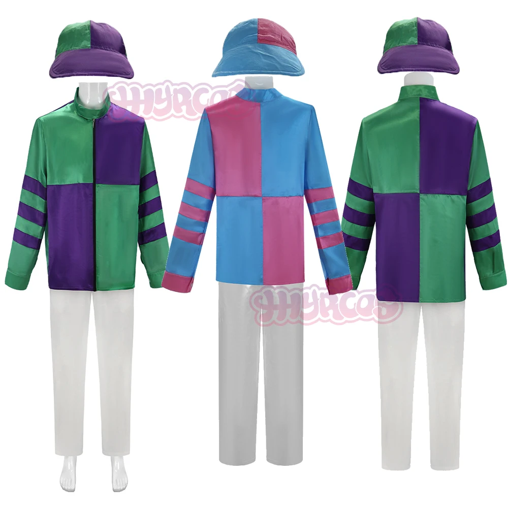 Жокей-лошадь, косплей, гоночная куртка, брюки, шляпа, Хэллоуин, цирк, косплей, сценический костюм, верхняя одежда на молнии с длинными рукавами
Жокей-лошадь, косплей, гоночная куртка, брюки, шляпа, Хэллоуин, цирк, косплей, сценический костюм, верхняя одежда на молнии с длинными рукавами