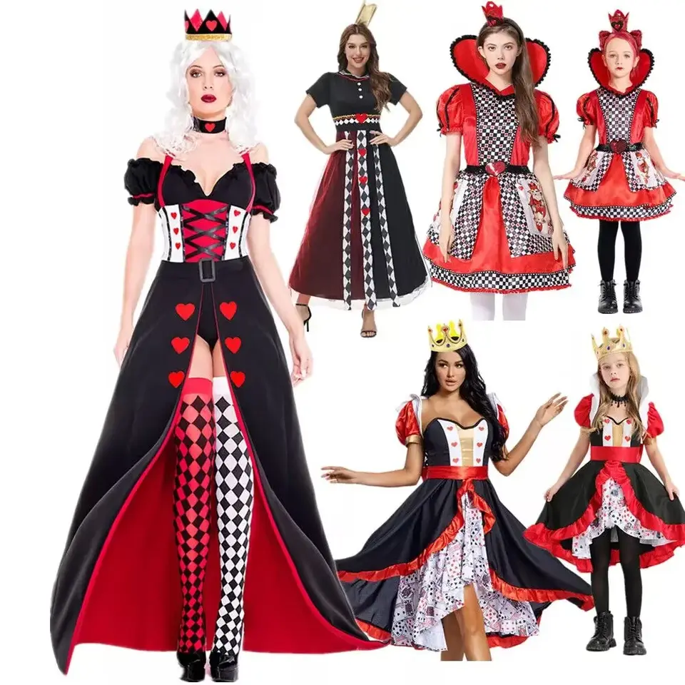 Halloween Koningin Harten Kostuum V