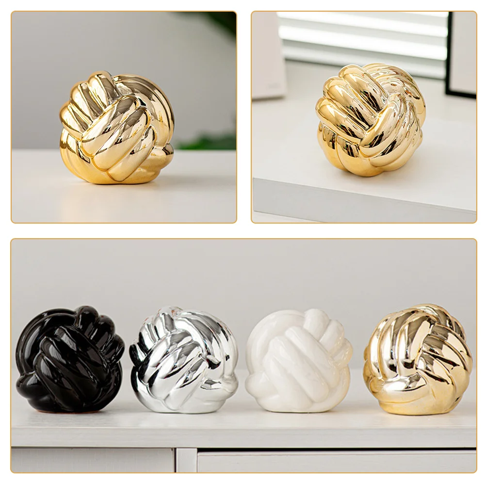 Ceramic Thread Knot Decor Nordic Style Modern Ceramic Craft Home Desktop Statue Dressing Table Ornament Indoor Office Decoration
Ceramic Thread Knot Decor Nordic Style Modern Ceramic Craft Home Desktop Statue Dressing Table Ornament Indoor Office Decoration