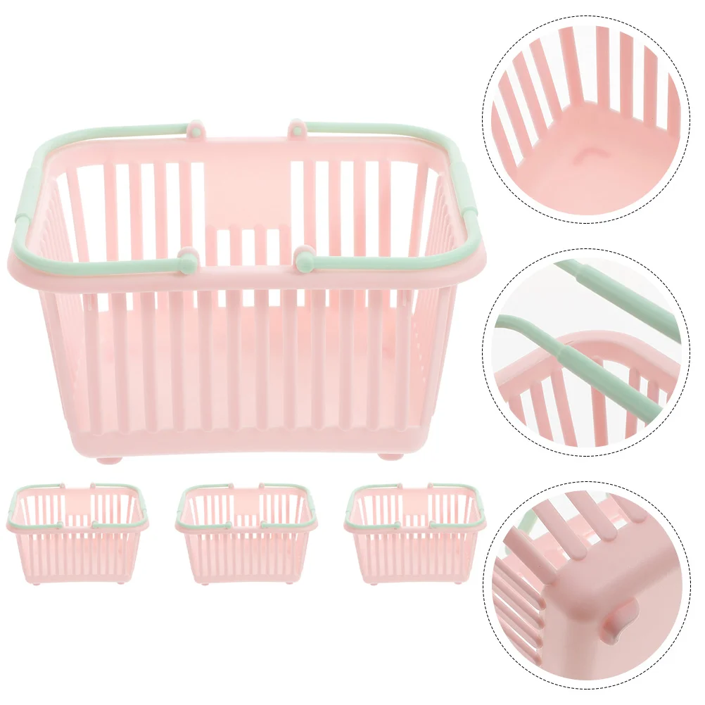 4 Pcs Storage Basket Plastic Container White Organizer Desktop Sundries Household Bagel Trash Bin
4 Pcs Storage Basket Plastic Container White Organizer Desktop Sundries Household Bagel Trash Bin