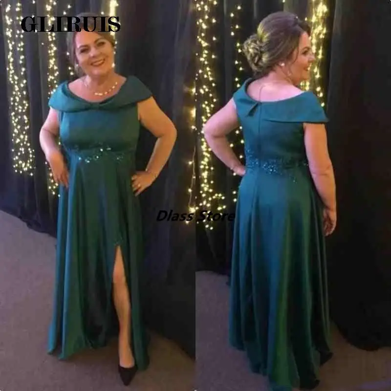 Long Mother Of The Bride Dresses A Line Plus Size Off Shoulder Green Side Split Slit Vintage Formal Evening Gowns 2022
Long Mother Of The Bride Dresses A Line Plus Size Off Shoulder Green Side Split Slit Vintage Formal Evening Gowns 2022