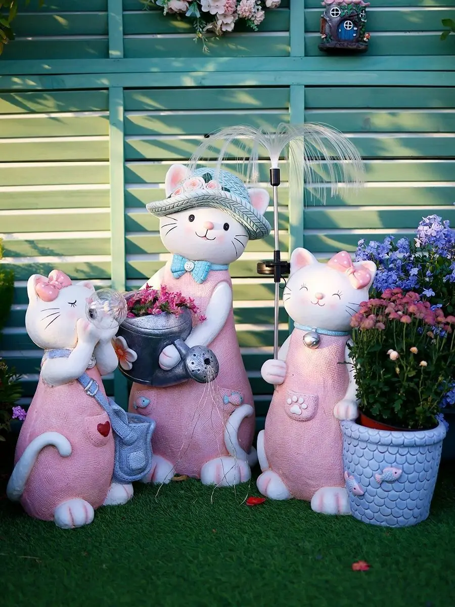 Animal cat planter outdoor balcony ornament decorative flower pot gardening planting
Animal cat planter outdoor balcony ornament decorative flower pot gardening planting