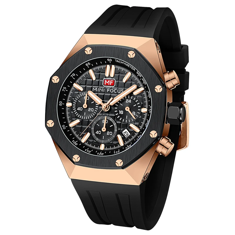 New Launch MINI FOCUS MF0417G Fashion Trendy Watch Waterproof Chronograph Luminous Hands Silicone Strap Men Quartz Watches
New Launch MINI FOCUS MF0417G Fashion Trendy Watch Waterproof Chronograph Luminous Hands Silicone Strap Men Quartz Watches