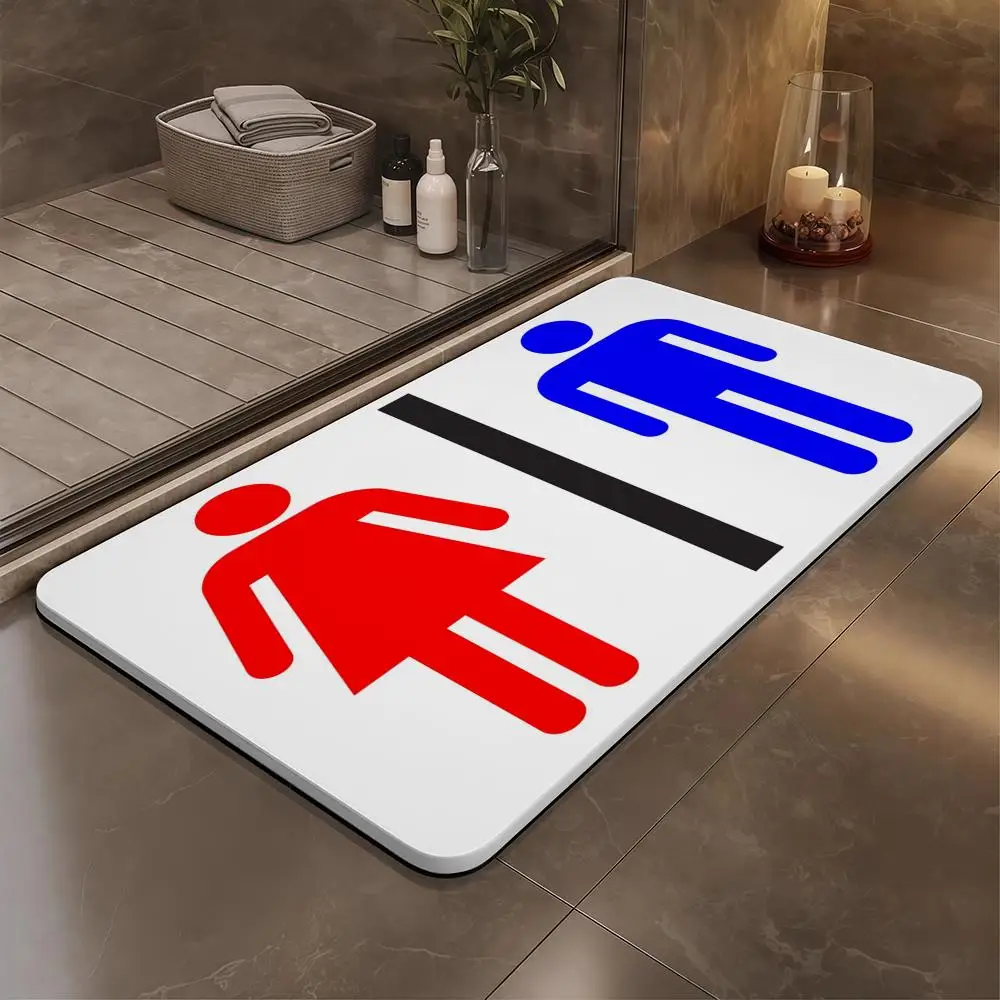 WC Toilet Signs Floor Mat Bathroom Soft Diatomaceous Mud Floor Mat, Bathroom Absorbent Foot Mat, Toilet Sink, Bedroom Mat, Carp
WC Toilet Signs Floor Mat Bathroom Soft Diatomaceous Mud Floor Mat, Bathroom Absorbent Foot Mat, Toilet Sink, Bedroom Mat, Carp