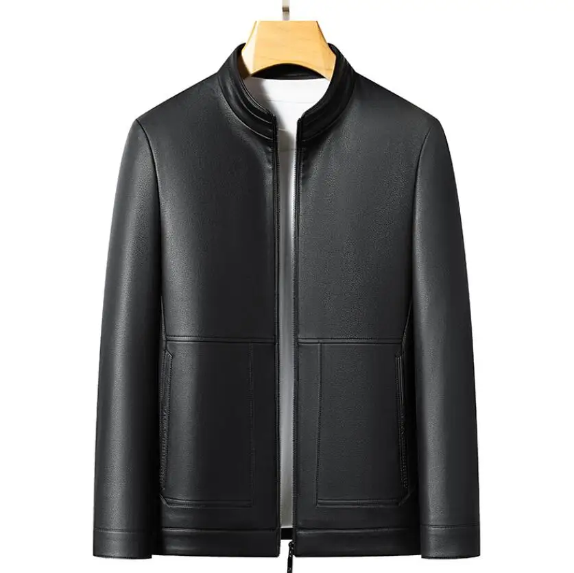 Spring Sheep Leather Jacket Men's Stand up Collar Business Leisure Autumn Edition Thickness Optional Men Coat
Spring Sheep Leather Jacket Men's Stand up Collar Business Leisure Autumn Edition Thickness Optional Men Coat