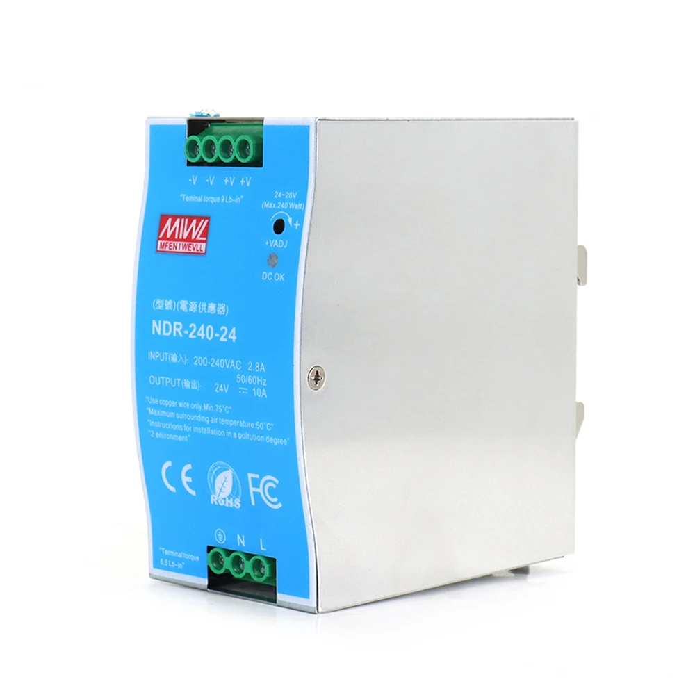 Оригинальный рельсовый переключатель питания серии MeanWell NDR 120 Вт 240 Вт NDR-125 12 В 24 в 48 в
Оригинальный рельсовый переключатель питания серии MeanWell NDR 120 Вт 240 Вт NDR-125 12 В 24 в 48 в
