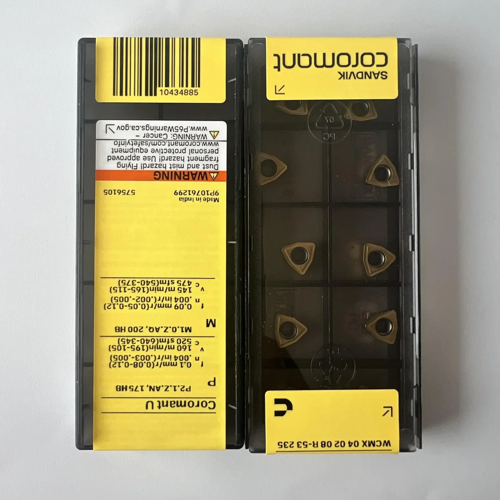 SANDVIK-Coromant / WCMX040208R-53 235 / 10 Pcs
SANDVIK-Coromant / WCMX040208R-53 235 / 10 Pcs