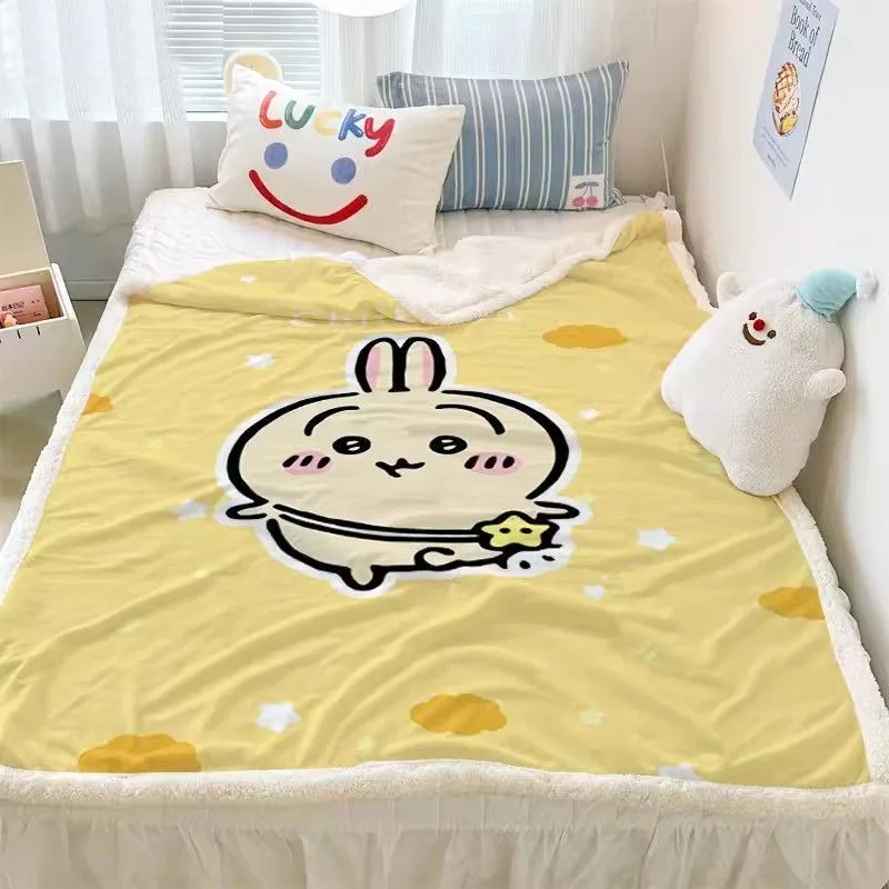 Chiikawa Anime Kawaii Sanrio Ins Fashion Lunch Break Blanket Cute Fleece and Thick Soft Bed Cover Lovely Gifts for Kids
Chiikawa Anime Kawaii Sanrio Ins Fashion Lunch Break Blanket Cute Fleece and Thick Soft Bed Cover Lovely Gifts for Kids