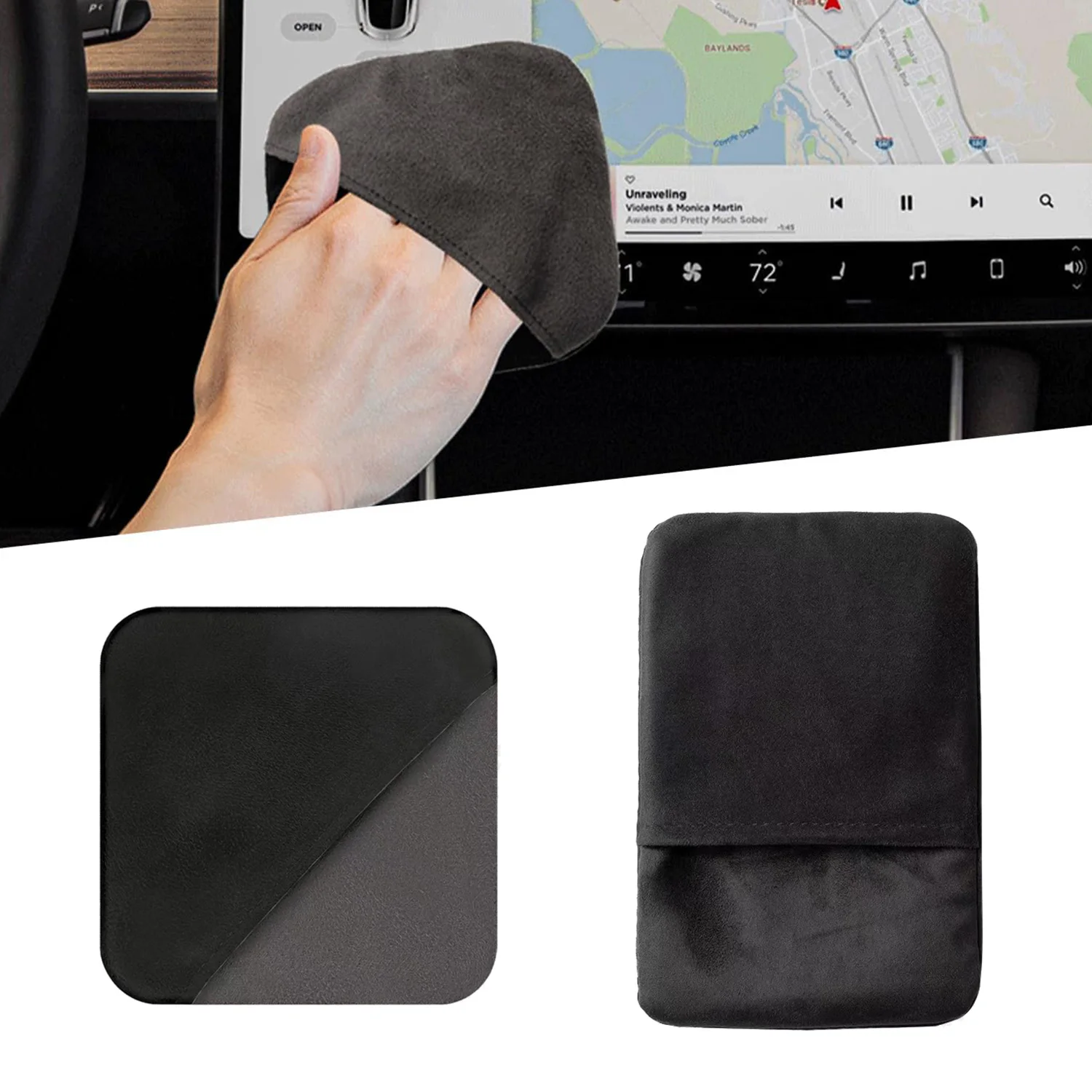 Car Screen Cleaner, Microfiber Auto Screen Cleaning Pad, Foldable Touch Screen Cleaner Cloth for Vehicle Dashboard LCD Display
Car Screen Cleaner, Microfiber Auto Screen Cleaning Pad, Foldable Touch Screen Cleaner Cloth for Vehicle Dashboard LCD Display
