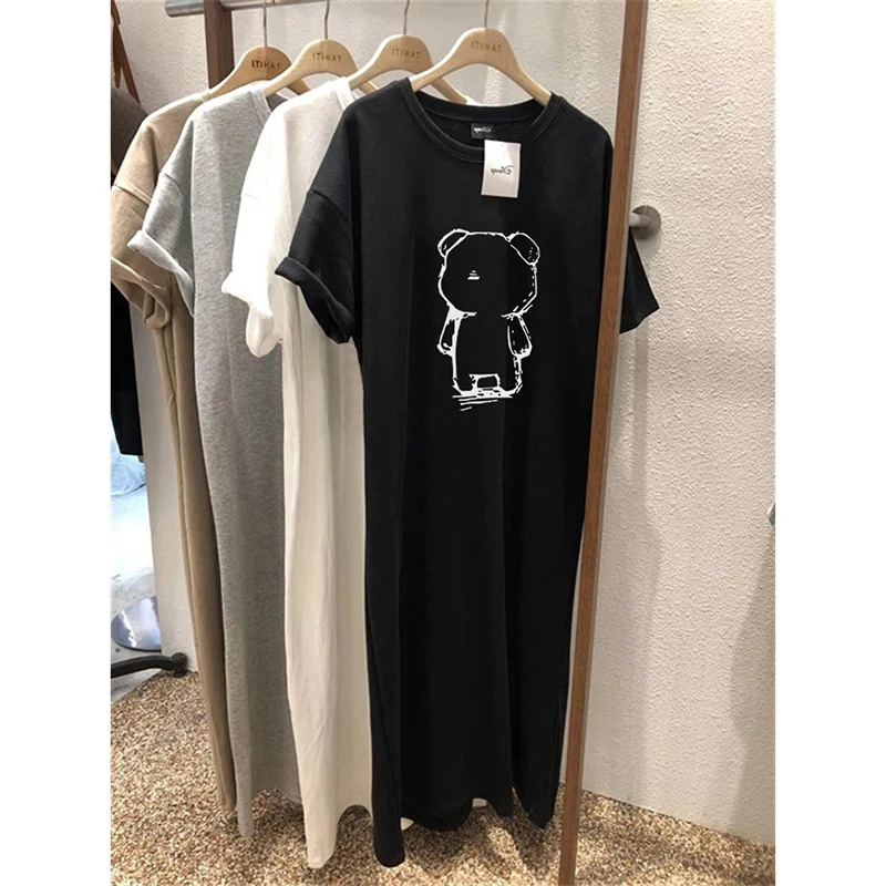 Summer New plus Size Women's Loose Casual Cotton T-Shirt Dress Pear Shape Slimming Long Dress EETSTH Brand Ins Style Printed
Summer New plus Size Women's Loose Casual Cotton T-Shirt Dress Pear Shape Slimming Long Dress EETSTH Brand Ins Style Printed