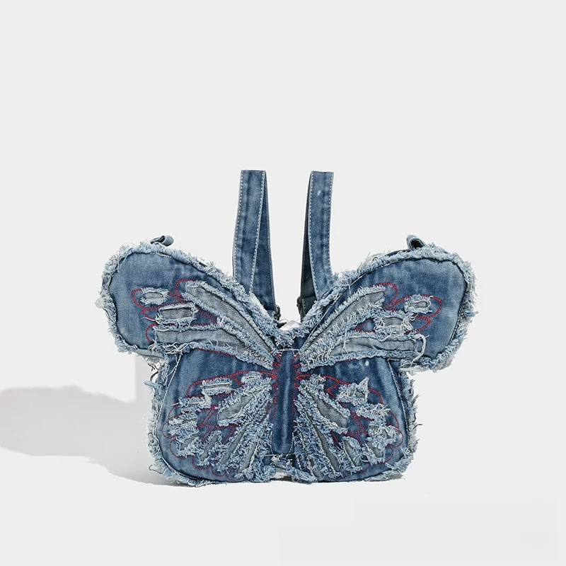 Washed Denim Shoulder Bag for Women Punk Shape Crossbody Bag Street Style Cool Trendy Bag Zipper Closure Leisure Pack
Washed Denim Shoulder Bag for Women Punk Shape Crossbody Bag Street Style Cool Trendy Bag Zipper Closure Leisure Pack