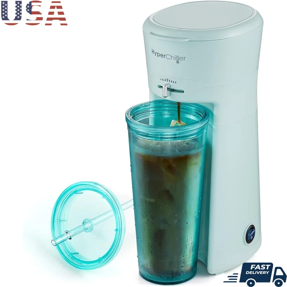 Iced Hot Coffee Maker Adjustable Flow Strength Lever Includes 20 Oz Tumbler Reusable Straw One Touch Operation Safe Durable
Iced Hot Coffee Maker Adjustable Flow Strength Lever Includes 20 Oz Tumbler Reusable Straw One Touch Operation Safe Durable