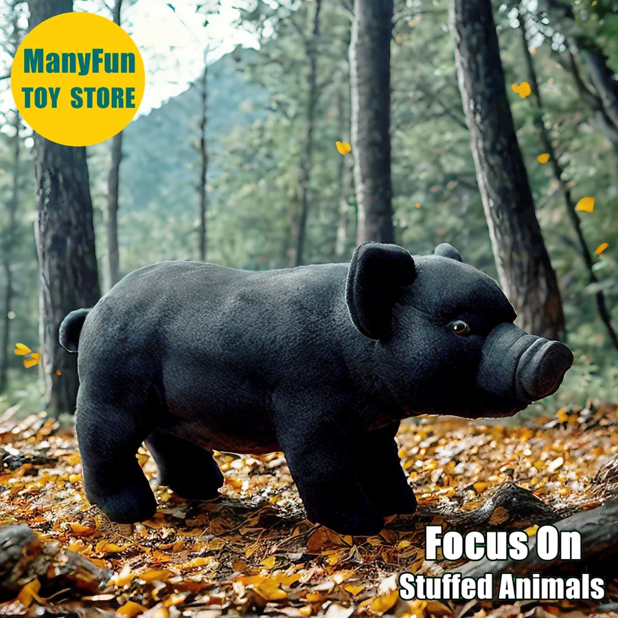 Black Pig High Fidelity Anime Cute Plushie Black Hog Plush Toy Lifelike Boar Stuffed Animal Simulation Doll Toy Gift
Black Pig High Fidelity Anime Cute Plushie Black Hog Plush Toy Lifelike Boar Stuffed Animal Simulation Doll Toy Gift