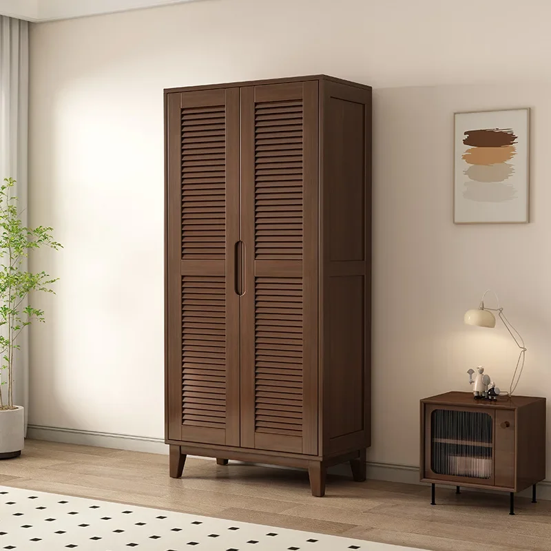 Solid wood cabinet 100-page grille wardrobe household bedroom locker modern simple bedside with top cabinet hanger wardrobe
Solid wood cabinet 100-page grille wardrobe household bedroom locker modern simple bedside with top cabinet hanger wardrobe