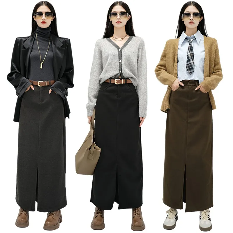 ZHISILAO New High Wiast Long Skirt Women Vintage Solid A-line Knit High Waist Autumn Winter 2023
ZHISILAO New High Wiast Long Skirt Women Vintage Solid A-line Knit High Waist Autumn Winter 2023