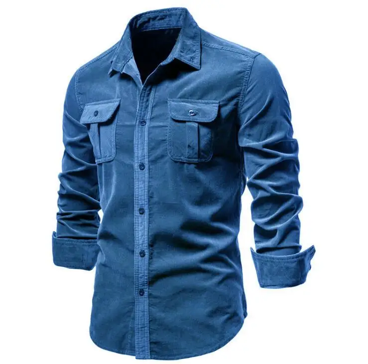 Corduroy Shirt for Men, No Iron Streetwear, Casual Jacket, Long Sleeved Corduroy Outwear
Corduroy Shirt for Men, No Iron Streetwear, Casual Jacket, Long Sleeved Corduroy Outwear