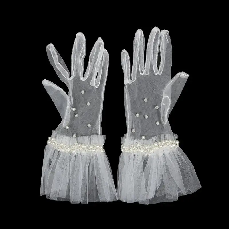 Sexy Transparentes Black White Mesh Tulle Glove Spring Summer Thin Short Glove Party Dancing Dress Wedding Glove Lolita New
Sexy Transparentes Black White Mesh Tulle Glove Spring Summer Thin Short Glove Party Dancing Dress Wedding Glove Lolita New