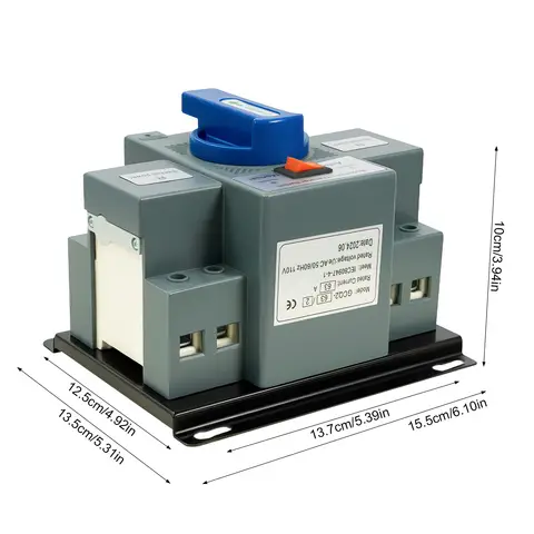 Dual Power Automatic Transfer Switch, 2-way Circuit Generator Transfer Switch Dual Power Generator Changeover Switch 2 Positions